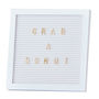 White Peg Board With Gold Letters, thumbnail 2 of 3