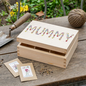 Personalised Flower Lettering Seed Box, 2 of 4