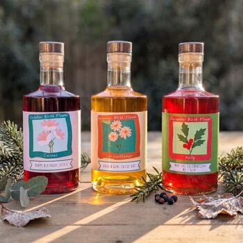 Personalised Birth Flower Gin, 6 of 7
