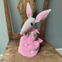 Bunny Rabbit Soft Toy Handmade And Personalised, thumbnail 2 of 11