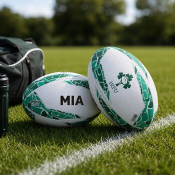 Personalised Ireland Rugby Ball From Gilbert, 5 of 5