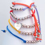 Personalised Charm Suede Friendship Bracelet, thumbnail 2 of 10