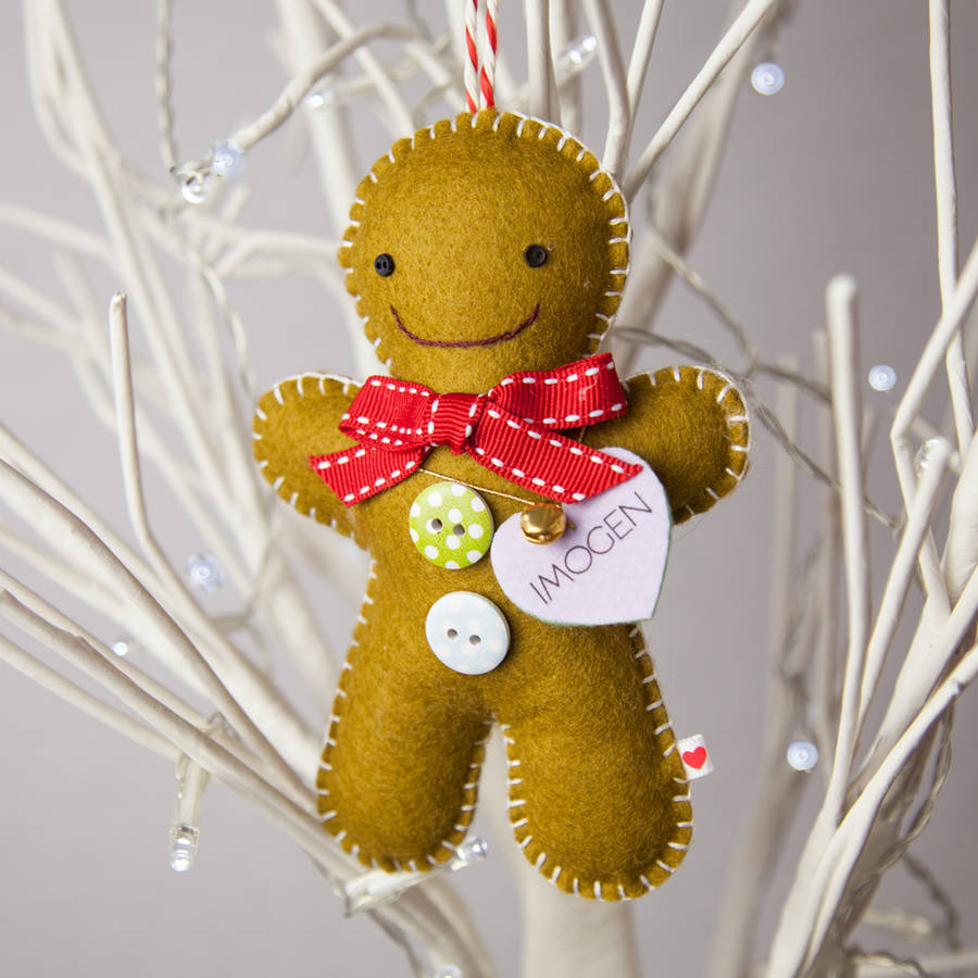 baby's first christmas gingerbread man decoration by miss shelly ...