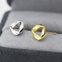 Sterling Silver Tiny Mobius Strip Stud Earrings, thumbnail 4 of 12