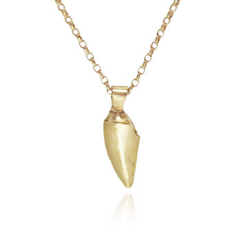 9ct Gold Raptor Tooth Necklace, 4 of 5