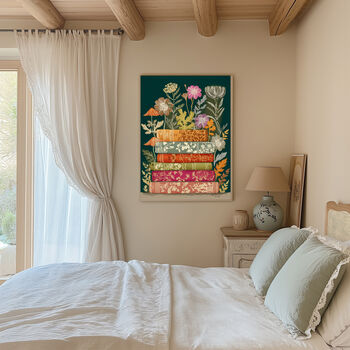 Emerald Green Botanical Book Stack, 2 of 4