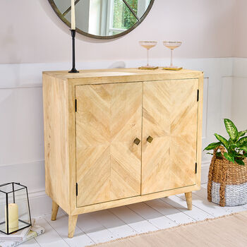 Parquet Wood Sideboard, 2 of 4