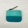 Fair Trade Handmade Felt Ombre Two Tone Zip Purse, thumbnail 9 of 12