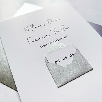 Personalised Forever To Go Anniversary Card, 3 of 7