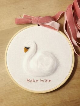 Personalised Needle Felted Baby Keep Sake, 5 of 7