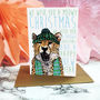 Caroling Cats Meowy Christmas Card, thumbnail 3 of 4