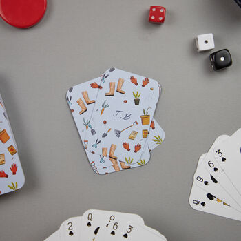 Personalised Gardening Playing Cards In A Tin, 2 of 7