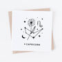 Personalised Capricorn Zodiac Star Sign Card, thumbnail 3 of 3