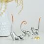 Metallic Copper Ring Holder Cat Or Elephant, thumbnail 1 of 3