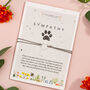 Plantable Pet Loss Sympathy Greetings Card And Bracelet, thumbnail 1 of 2
