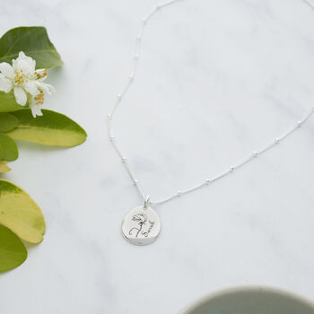 Personalised Birth Flower Necklace, 2 of 7