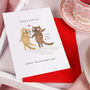 Funny Cat 'Meow & Forever' Valentine Card, thumbnail 3 of 5