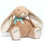 Large Brown Bunny With Personalised Heart Keyring, thumbnail 3 of 3