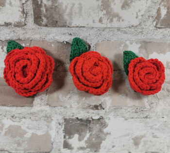 Hand Crocheted Flower Pet Collar Charm, 5 of 6