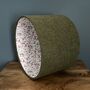 Mabel Tussock Green Tweed Floral Lined Lampshades, thumbnail 3 of 8