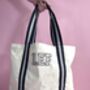 Embroidered Monogram Tote Bag, thumbnail 4 of 4