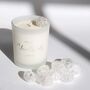 April Birthstone Clear Quartz Crystal Candle, thumbnail 4 of 6