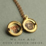 Gold Daisy Flower Tiny Locket, thumbnail 2 of 7