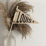 Personalised Wooden Name Pennant Flag, thumbnail 1 of 2