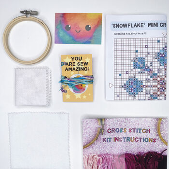 Snowflake Cross Stitch Kit, 8 of 9