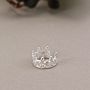 Sterling Silver Tiny Crown Ear Cuff, thumbnail 5 of 10