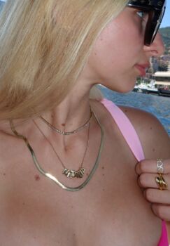 Gold Snake Necklace, 4 of 4