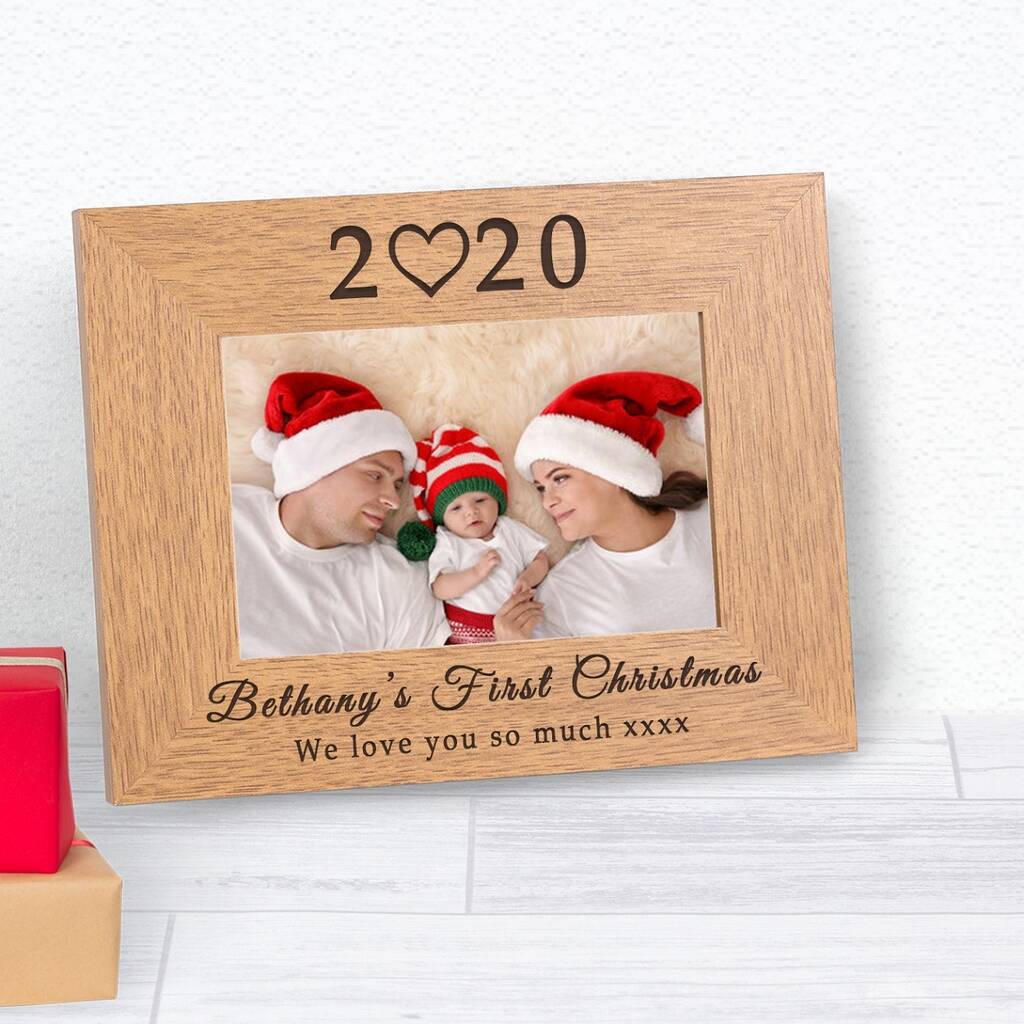 first family christmas photo frame