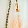 Macrame Hanging Accent Lamp With Globe Bulb, thumbnail 7 of 11