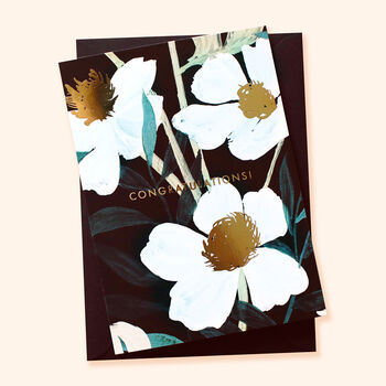 Floral, Botanical Congratulations Card, 2 of 3