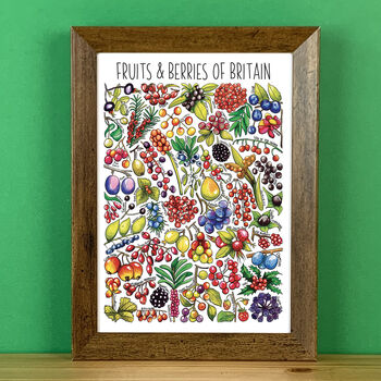 Fruits And Berries Of Britain Watercolour Postcard, 6 of 9
