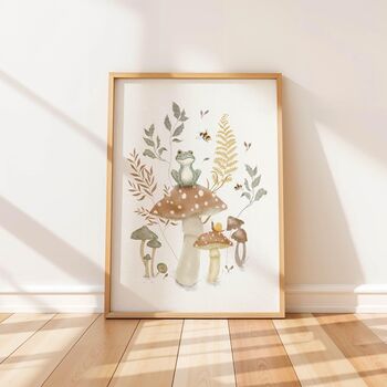 Nature Creatures And Mushrooms Nursery Prints, 3 of 4