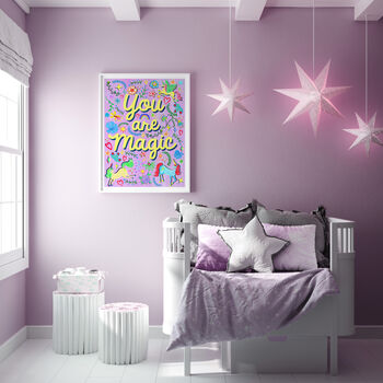 You Are Magic Unicorn Print | Storybook Nursery Wall Art, 7 of 11
