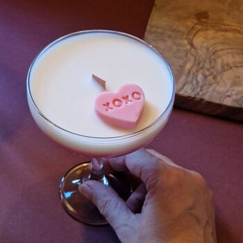 Personalised Valentines Day Heart Scented Candle Gift, 4 of 5