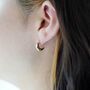 Minimalist Crescent Earrings, thumbnail 1 of 7