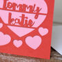 Personalise Papercut Love Heart Card, thumbnail 5 of 8