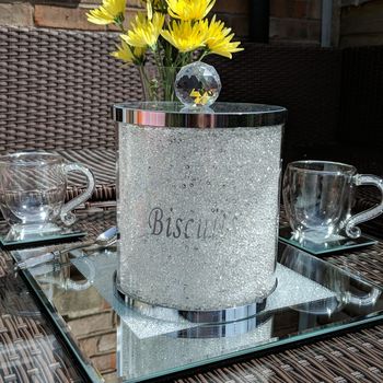 Biscuit Barrel Cookie Jar With Swarovski Crystals, 2 of 2