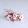 Fuchsia, White And Gold Ceramic Flower Bouquet, thumbnail 7 of 12