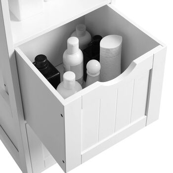 Storage Cabinet With Two Drawers And Three Open Shelves, 5 of 7