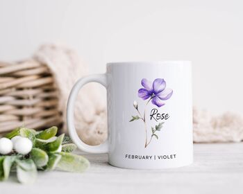 Ceramic Birth Flower Mug, 5 of 12