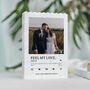 Personalised Wedding Song Playlist Photo Block Keepsake Copy, thumbnail 7 of 10