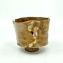 Elegant Footed Ceramic Cup Vase Petals Motive, thumbnail 6 of 11