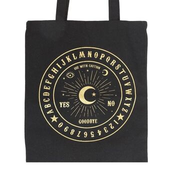 Black And Gold Talking Board Polycotton Tote Bag, 2 of 3