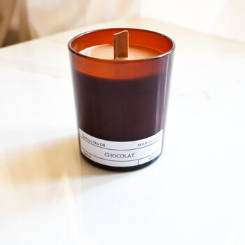 Chocolate Scented Eco Soy Wax Candle, 3 of 4