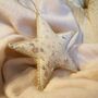 Luxury Irish Linen Festive Cosmic Star Christmas Tree Decoration, thumbnail 2 of 4