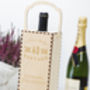 Vintage Year Personalised Wooden Wine Box, thumbnail 2 of 4